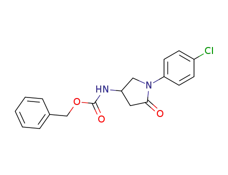 Carbamic acid, [1-(4-chlorophenyl)-5-oxo-3-pyrrolidinyl]-, phenylmethyl
ester