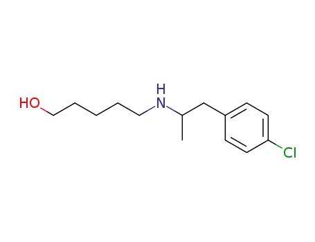 Molecular Structure of 65170-55-0 (1-Pentanol, 5-[[2-(4-chlorophenyl)-1-methylethyl]amino]-)