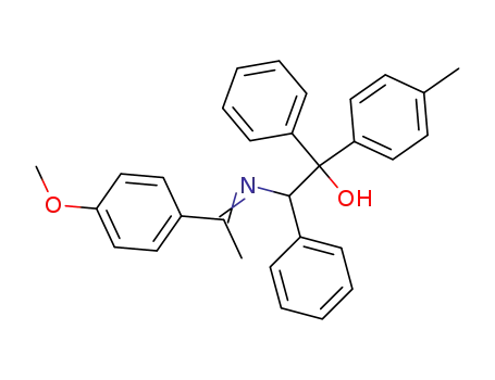 Molecular Structure of 64262-95-9 (Benzeneethanol,
b-[[1-(4-methoxyphenyl)ethylidene]amino]-a-(4-methylphenyl)-a-phenyl-)