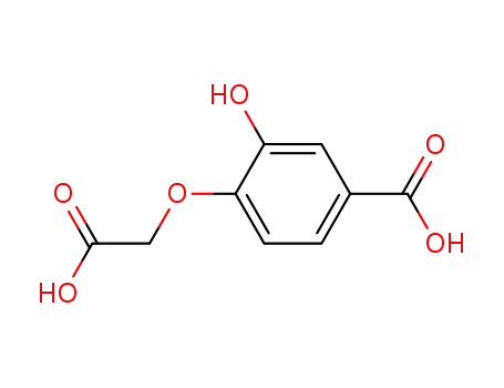 Molecular Structure of 19360-60-2 (Benzoic acid, 4-(carboxymethoxy)-3-hydroxy-)