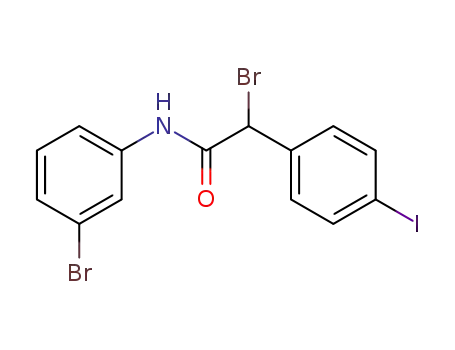 2-Bromo-N-(3-bromo-phenyl)-2-(4-iodo-phenyl)-acetamide