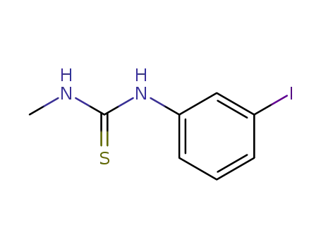 Molecular Structure of 53305-88-7 (Thiourea, N-(3-iodophenyl)-N'-methyl-)