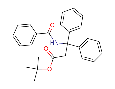 Molecular Structure of 24549-45-9 (Benzenepropanoic acid, b-(benzoylamino)-b-phenyl-, 1,1-dimethylethyl
ester)