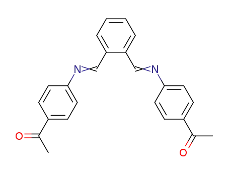 Molecular Structure of 66074-99-5 (Ethanone, 1,1'-[1,2-phenylenebis(methylidynenitrilo-4,1-phenylene)]bis-)