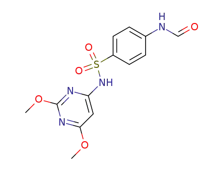 Molecular Structure of 799-17-7 (Benzenesulfonamide,N-(2,6-dimethoxy-4- pyrimidinyl)-4-(formylamino)- )