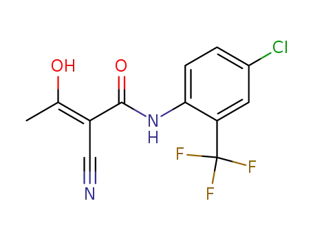 Molecular Structure of 62004-30-2 (2-Butenamide,
N-[4-chloro-2-(trifluoromethyl)phenyl]-2-cyano-3-hydroxy-)