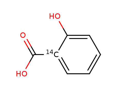 Molecular Structure of 33148-23-1 (2-hydroxy(1-~14~C)benzoic acid)