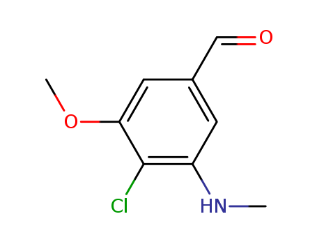 Benzaldehyde, 4-chloro-3-methoxy-5-(methylamino)-