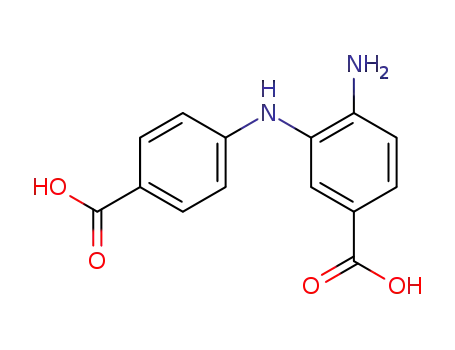Molecular Structure of 70339-92-3 (Benzoic acid, 4-amino-3-[(4-carboxyphenyl)amino]-)