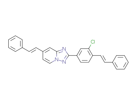 [1,2,4]Triazolo[1,5-a]pyridine,
2-[3-chloro-4-(2-phenylethenyl)phenyl]-7-(2-phenylethenyl)-