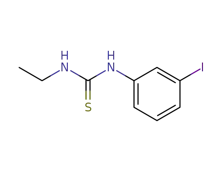 Molecular Structure of 53305-91-2 (Thiourea, N-ethyl-N'-(3-iodophenyl)-)