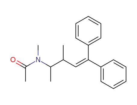 Molecular Structure of 61448-49-5 (Acetamide, N-(1,2-dimethyl-4,4-diphenyl-3-butenyl)-N-methyl-)
