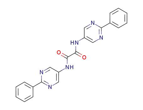 Molecular Structure of 59808-55-8 (Ethanediamide, N,N'-bis(2-phenyl-5-pyrimidinyl)-)