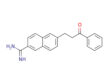 Molecular Structure of 68464-18-6 (2-Naphthalenecarboximidamide, 6-(3-oxo-3-phenylpropyl)-)