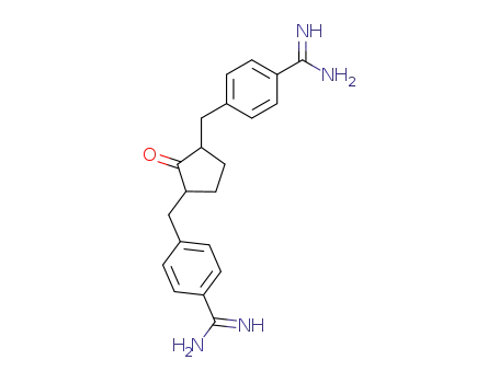 Molecular Structure of 60173-95-7 (Benzenecarboximidamide,
4,4'-[(2-oxo-1,3-cyclopentanediyl)bis(methylene)]bis-)
