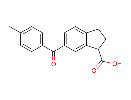 1H-Indene-1-carboxylic acid, 2,3-dihydro-6-(4-methylbenzoyl)-