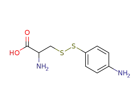 Molecular Structure of 32933-99-6 (L-Alanine, 3-[(4-aminophenyl)dithio]-)