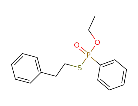 Molecular Structure of 28613-97-0 (Phosphonothioic acid, phenyl-, O-ethyl S-(2-phenylethyl) ester)
