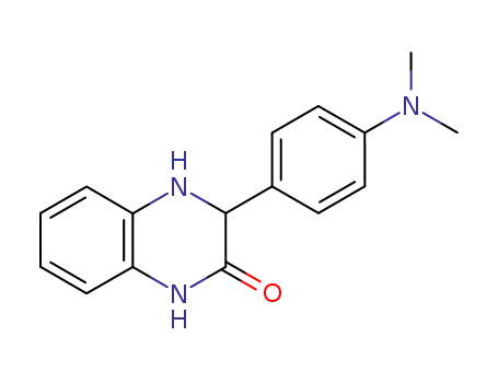 Molecular Structure of 63634-02-6 (2(1H)-Quinoxalinone, 3-[4-(dimethylamino)phenyl]-3,4-dihydro-)