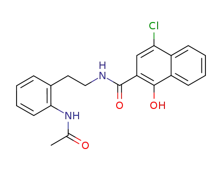 1-Hydroxy-4-chlor-N-(o-acetamidphenaethyl)-2-naphthamid