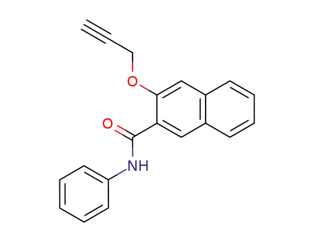 Molecular Structure of 66362-37-6 (N-Phenyl-3-(2-propynyloxy)-2-naphthalenecarboxamide)