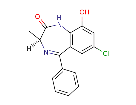 2H-1,4-Benzodiazepin-2-one,
7-chloro-1,3-dihydro-9-hydroxy-3-methyl-5-phenyl-, (S)-