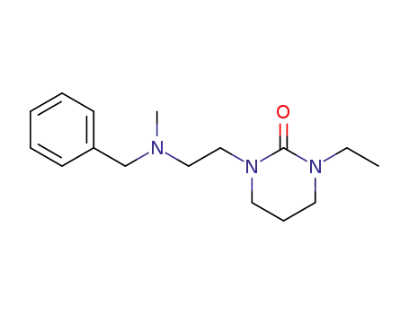 Molecular Structure of 61322-04-1 (2(1H)-Pyrimidinone,
1-ethyltetrahydro-3-[2-[methyl(phenylmethyl)amino]ethyl]-)