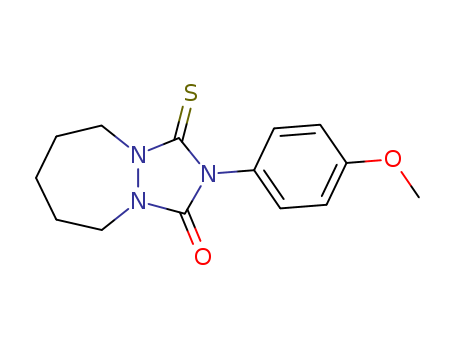 1H,5H-[1,2,4]Triazolo[1,2-a][1,2]diazepin-1-one,  hexahydro-2-(4-methoxyphenyl)-3-thioxo-