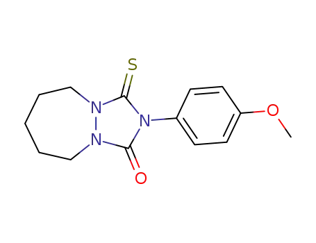 1H,5H-[1,2,4]Triazolo[1,2-a][1,2]diazepin-1-one,
hexahydro-2-(4-methoxyphenyl)-3-thioxo-