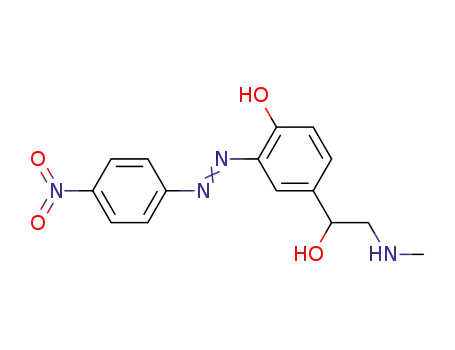 Benzenemethanol,
4-hydroxy-a-[(methylamino)methyl]-3-[(4-nitrophenyl)azo]-