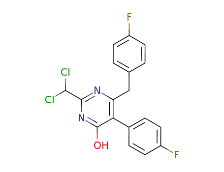 4(1H)-Pyrimidinone,
2-(dichloromethyl)-5-(4-fluorophenyl)-6-[(4-fluorophenyl)methyl]-