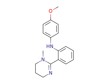 Molecular Structure of 62838-33-9 (Benzenamine,
N-(4-methoxyphenyl)-2-(1,4,5,6-tetrahydro-1-methyl-2-pyrimidinyl)-)