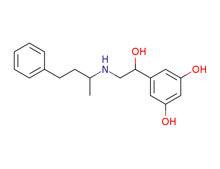 Molecular Structure of 22729-62-0 (1,3-Benzenediol,5-[1-hydroxy-2-[(1-methyl-3-phenylpropyl)amino]ethyl]-)
