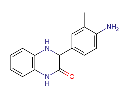 Molecular Structure of 63634-06-0 (2(1H)-Quinoxalinone, 3-(4-amino-3-methylphenyl)-3,4-dihydro-)