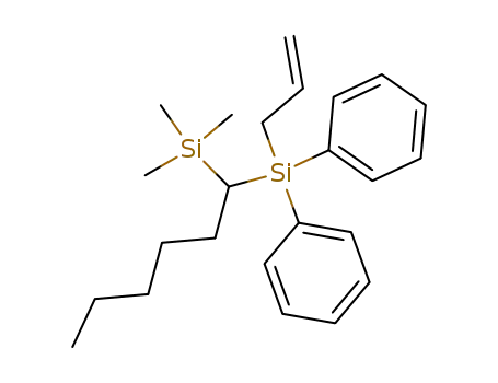 Molecular Structure of 63453-03-2 (Silane, [1-(diphenyl-2-propenylsilyl)hexyl]trimethyl-)
