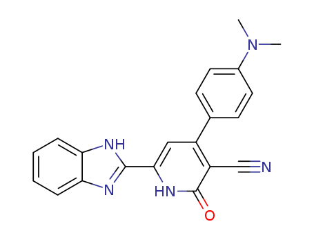 3-Pyridinecarbonitrile,  6-(1H-benzimidazol-2-yl)-4-[4-(dimethylamino)phenyl]-1,2-dihydro-2-ox  o-