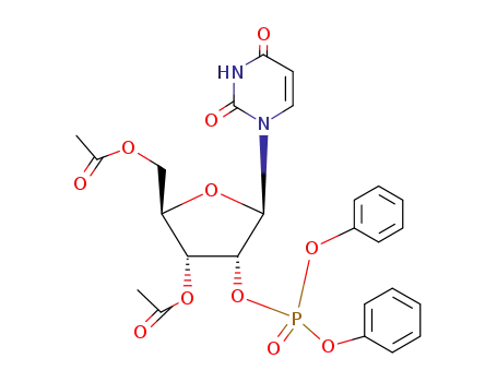 Molecular Structure of 62469-01-6 (2'-Uridylic acid, diphenyl ester, 3',5'-diacetate)