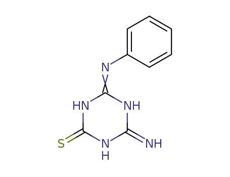 Molecular Structure of 4772-40-1 (1,3,5-Triazine-2(1H)-thione, 4-amino-6-(phenylamino)-)