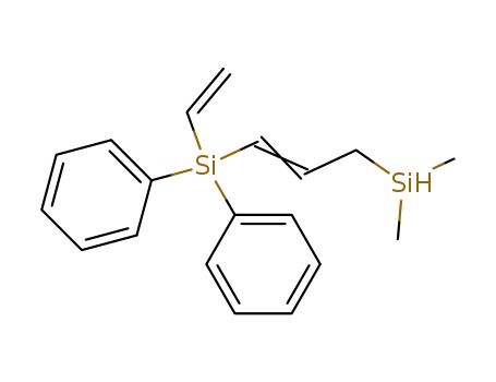 Molecular Structure of 63453-13-4 (Silane, [3-(dimethylsilyl)-1-propenyl]ethenyldiphenyl-)