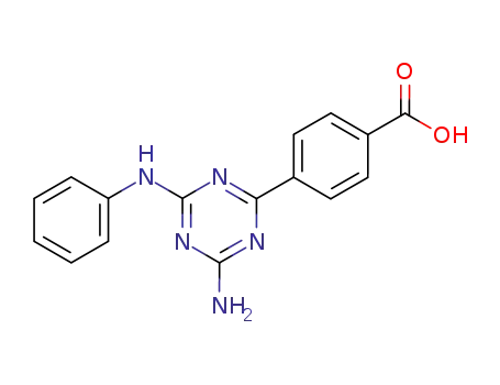 4-(4-amino-6-anilino-[1,3,5]triazin-2-yl)-benzoic acid