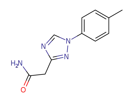 Molecular Structure of 64142-87-6 (1H-1,2,4-Triazole-3-acetamide, 1-(4-methylphenyl)-)