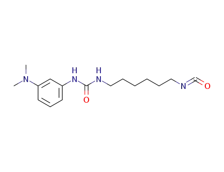 Molecular Structure of 63289-63-4 (Urea, N-[3-(dimethylamino)phenyl]-N'-(6-isocyanatohexyl)-)