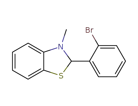 Molecular Structure of 68549-48-4 (Benzothiazole, 2-(2-bromophenyl)-2,3-dihydro-3-methyl-)