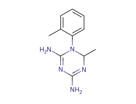 Molecular Structure of 62282-10-4 (1,3,5-Triazine-2,4-diamine, 1,6-dihydro-6-methyl-1-(2-methylphenyl)-)
