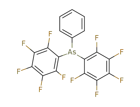 Molecular Structure of 20901-24-0 (Bis(pentafluorophenyl)phenylarsine)