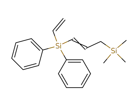 Molecular Structure of 63453-14-5 (Silane, [3-(ethenyldiphenylsilyl)-2-propenyl]trimethyl-)