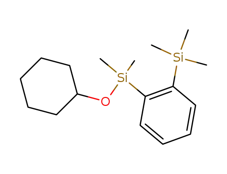 Molecular Structure of 63562-68-5 (Silane, [2-[(cyclohexyloxy)dimethylsilyl]phenyl]trimethyl-)