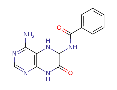 Molecular Structure of 62758-27-4 (Benzamide, N-(4-amino-1,5,6,7-tetrahydro-7-oxo-6-pteridinyl)-)