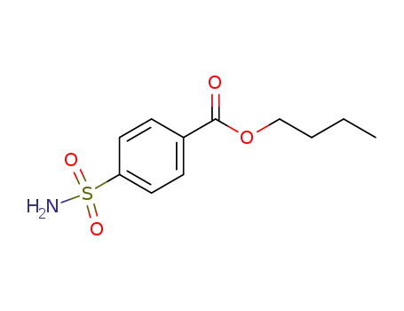 Molecular Structure of 59777-59-2 (Benzoic acid, 4-(aminosulfonyl)-, butyl ester)