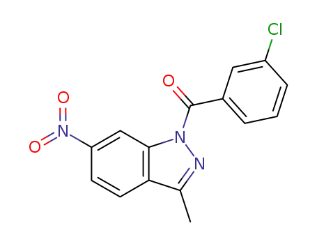 (3-Chlorophenyl)(3-methyl-6-nitro-1H-indazol-1-yl)methanone